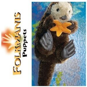 NWOT Folkmanis otter puppet with starfish